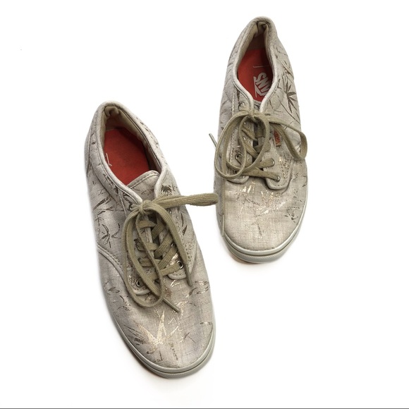 Vans Sneakers Metallic Gold Palm Leaf - Picture 1 of 8